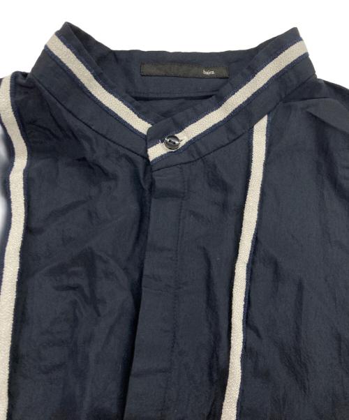 Bajra（バジュラ）Bajra (バジュラ) ストライプシャツワンピース ネイビーの古着・服飾アイテム
