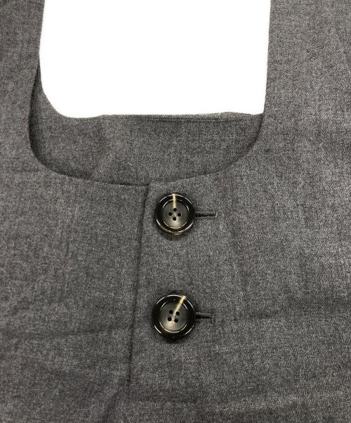 ENFOLD（エンフォルド）ENFOLD (エンフォルド) LAYERED JUMPER-SKIRT グレー サイズ:38の古着・服飾アイテム