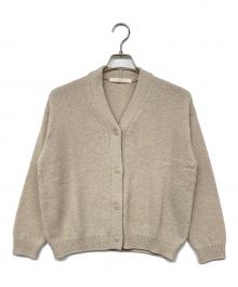 evam eva（エヴァムエヴァ）の古着「wool liliy cardigan」｜ベージュ