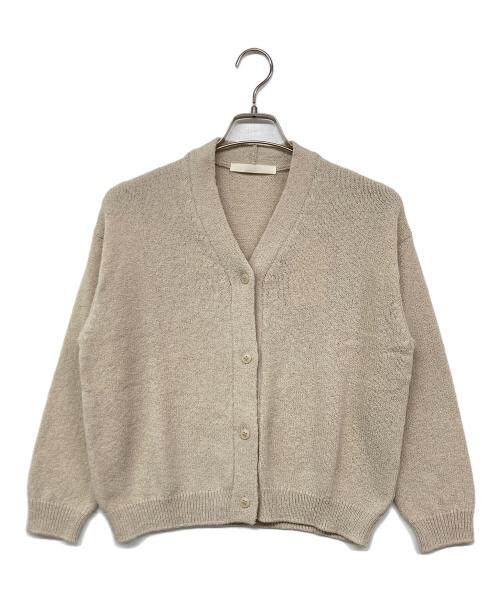 evam eva（エヴァムエヴァ）evam eva (エヴァムエヴァ) wool liliy cardigan ベージュ サイズ:Mの古着・服飾アイテム