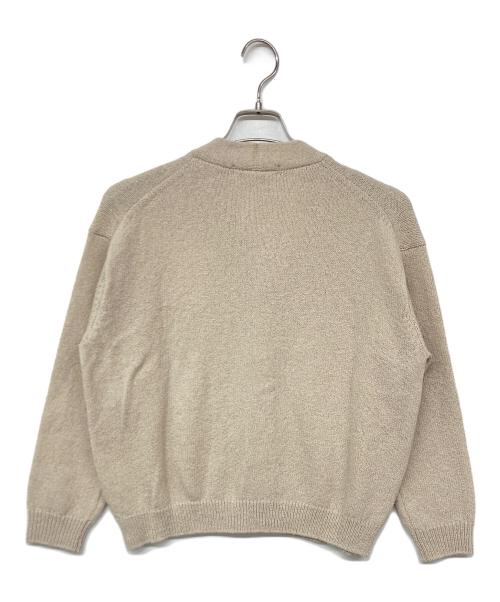 evam eva（エヴァムエヴァ）evam eva (エヴァムエヴァ) wool liliy cardigan ベージュ サイズ:Mの古着・服飾アイテム