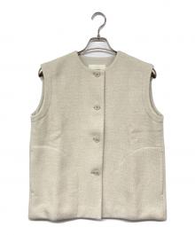 evam eva（エヴァムエヴァ）の古着「renew-wool vest」｜ベージュ