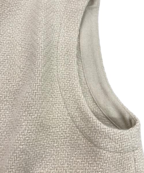 evam eva（エヴァムエヴァ）evam eva (エヴァムエヴァ) renew-wool vest ベージュ サイズ:1の古着・服飾アイテム