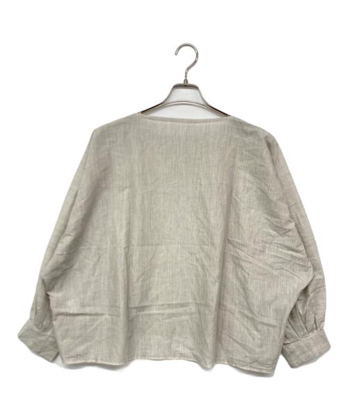 FURUHASHI（フルハシ）FURUHASHI (フルハシ) セルビッジブラウス ベージュの古着・服飾アイテム