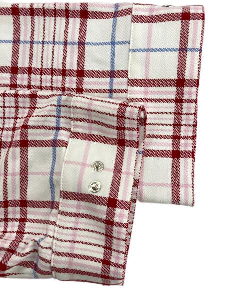 jacquemus（ジャックムス）JACQUEMUS (ジャックムス) シュミーズ クリオロ ジャカード ボンバー レッド×ピンク サイズ:46の古着・服飾アイテム