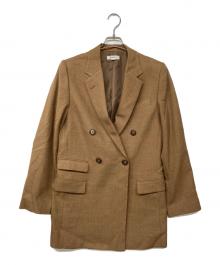 Ameri（アメリ）の古着「CLASSIC MINIMAL WARM TAILORED JACKET / ダブルジャケット」｜ブラウン