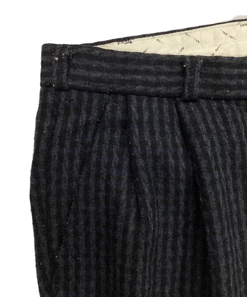 USED（ユーズド）USED (ユーズド) チェックスラックスパンツ ネイビー サイズ:50の古着・服飾アイテム