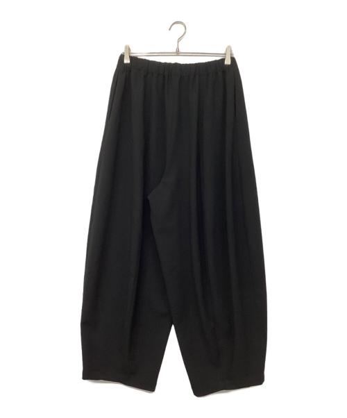 Curensology（カレンソロジー）Curensology (カレンソロジー) ダブルクロスドロストパンツワイドイージーパンツ ブラック サイズ:Fの古着・服飾アイテム