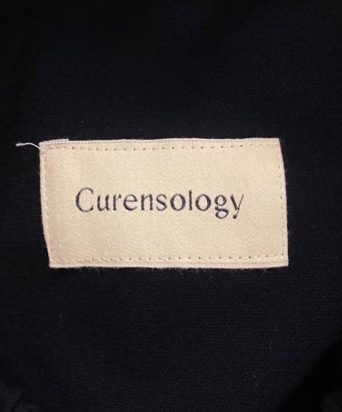 Curensology（カレンソロジー）Curensology (カレンソロジー) ダブルクロスドロストパンツワイドイージーパンツ ブラック サイズ:Fの古着・服飾アイテム