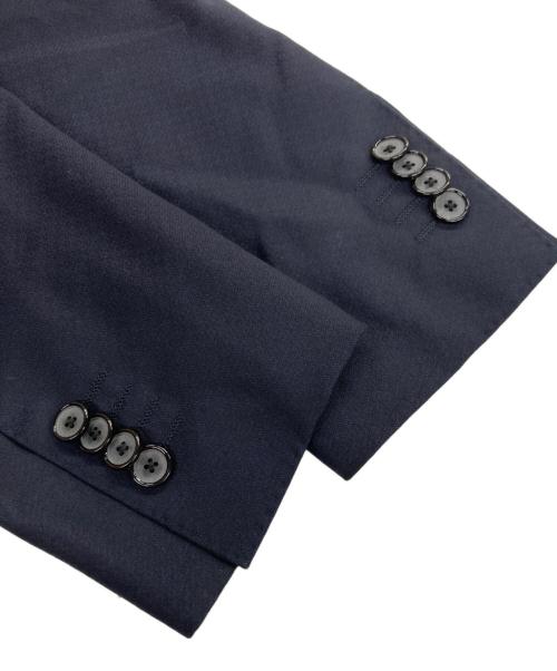 TAGLIATORE（タリアトーレ）TAGLIATORE (タリアトーレ) VESVIO SUPER110'ウールオーバーチェック2B1プリーツスーツ ネイビー サイズ:48の古着・服飾アイテム