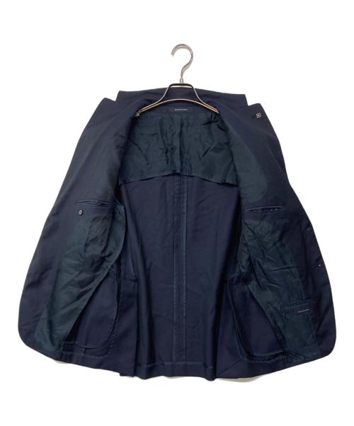 TAGLIATORE（タリアトーレ）TAGLIATORE (タリアトーレ) VESVIO SUPER110'ウールオーバーチェック2B1プリーツスーツ ネイビー サイズ:48の古着・服飾アイテム