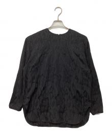 OHGA（オオガ）の古着「ジャガードブラウス」｜ブラック