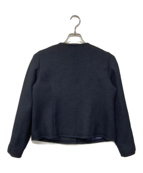 49AV junko shimada（フォーティーナインアベニュージュンコシマダ）49AV junko shimada (フォーティーナインアベニュージュンコシマダ) スプリングツイードジャケット ネイビー サイズ:38の古着・服飾アイテム