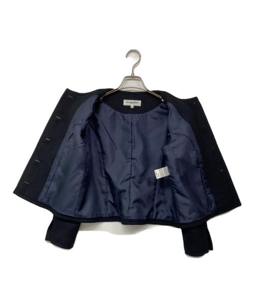 49AV junko shimada（フォーティーナインアベニュージュンコシマダ）49AV junko shimada (フォーティーナインアベニュージュンコシマダ) スプリングツイードジャケット ネイビー サイズ:38の古着・服飾アイテム