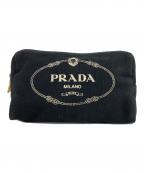 PRADAプラダ）の古着「カナパポーチ」｜ブラック