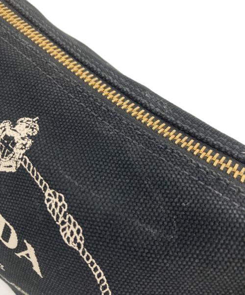 PRADA（プラダ）PRADA (プラダ) カナパポーチ ブラックの古着・服飾アイテム