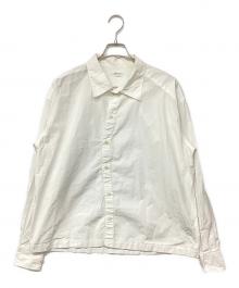 YAUNN（ヤウーン）の古着「COTTON ASYMMETRY SHIRT」｜ホワイト