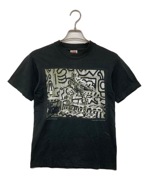 ANNIE LEIBOVITZ（アニー・リーボヴィッツ）ANNIE LEIBOVITZ (アニー・リーボヴィッツ) 90`S Keith Haring TEE ブラック サイズ:Sの古着・服飾アイテム