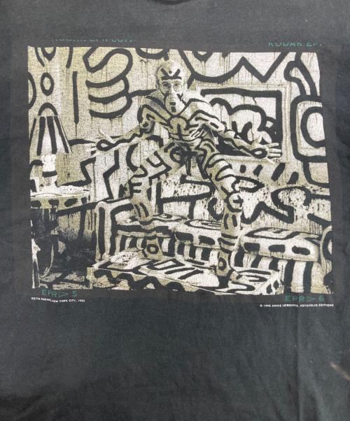 ANNIE LEIBOVITZ（アニー・リーボヴィッツ）ANNIE LEIBOVITZ (アニー・リーボヴィッツ) 90`S Keith Haring TEE ブラック サイズ:Sの古着・服飾アイテム
