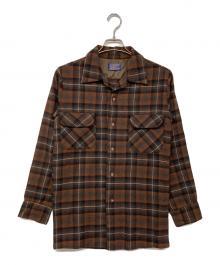 PENDLETON（ペンドルトン）の古着「50`Sボードシャツ」｜ブラウン×ブラック