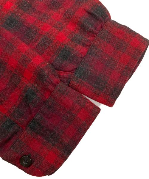PENDLETON（ペンドルトン）PENDLETON (ペンドルトン) 50`Sオンブレボードシャツ レッド×ブラック サイズ:Sの古着・服飾アイテム