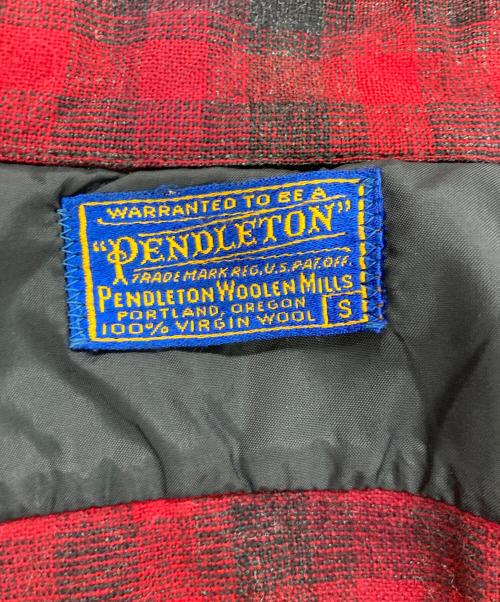 PENDLETON（ペンドルトン）PENDLETON (ペンドルトン) 50`Sオンブレボードシャツ レッド×ブラック サイズ:Sの古着・服飾アイテム