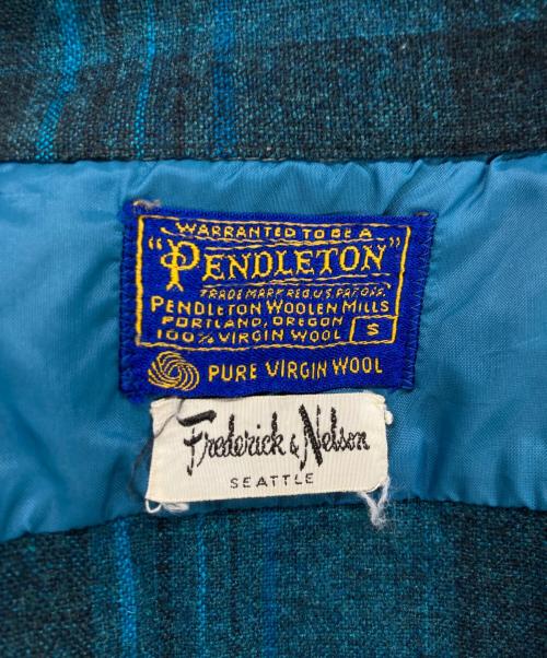PENDLETON（ペンドルトン）PENDLETON (ペンドルトン) 60-70`Sオンブレボードシャツ ブルー×ブラック サイズ:Sの古着・服飾アイテム