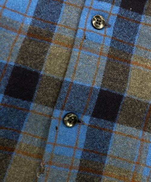PENDLETON（ペンドルトン）PENDLETON (ペンドルトン) 70-80`sボードシャツ ブルー×グレー サイズ:Mの古着・服飾アイテム