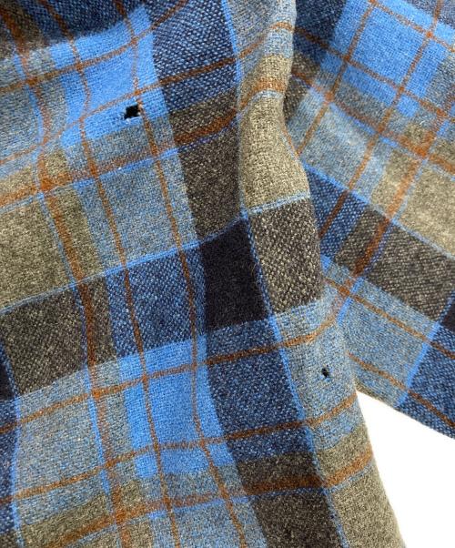 PENDLETON（ペンドルトン）PENDLETON (ペンドルトン) 70-80`sボードシャツ ブルー×グレー サイズ:Mの古着・服飾アイテム