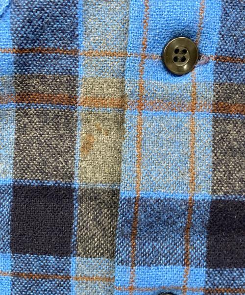 PENDLETON（ペンドルトン）PENDLETON (ペンドルトン) 70-80`sボードシャツ ブルー×グレー サイズ:Mの古着・服飾アイテム