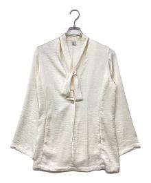 sahara（サハラ）の古着「Long Tie Satin Jacket / ロングタイサテンジャケット」｜ホワイト