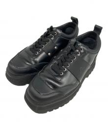 OAO（オーエーオー）の古着「SCULP TANK / レザースニーカー」｜ブラック