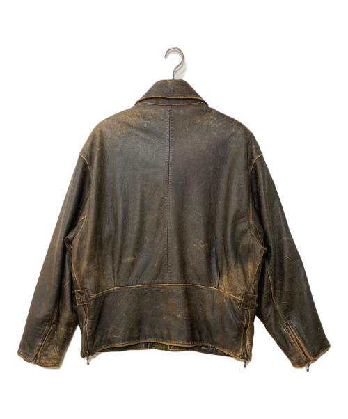 WINLIT（ウィンリット）WINLIT (ウィンリット) レザージャケット ブラウン サイズ:XLの古着・服飾アイテム