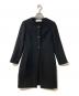Chloe（クロエ）の古着「ノーカラーメルトンコート」｜ブラック