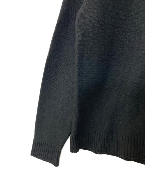 BRENT（ブレント）BRENT (ブレント) Vネックニット ブラック×レッド サイズ:Lの古着・服飾アイテム