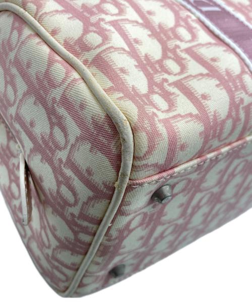 Christian Dior（クリスチャン ディオール）Christian Dior (クリスチャン ディオール) トロッター柄ミニボストンバッグ ピンクの古着・服飾アイテム