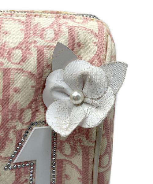 Christian Dior（クリスチャン ディオール）Christian Dior (クリスチャン ディオール) トロッター柄ミニボストンバッグ ピンクの古着・服飾アイテム