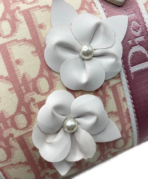 Christian Dior（クリスチャン ディオール）Christian Dior (クリスチャン ディオール) トロッター柄ミニボストンバッグ ピンクの古着・服飾アイテム