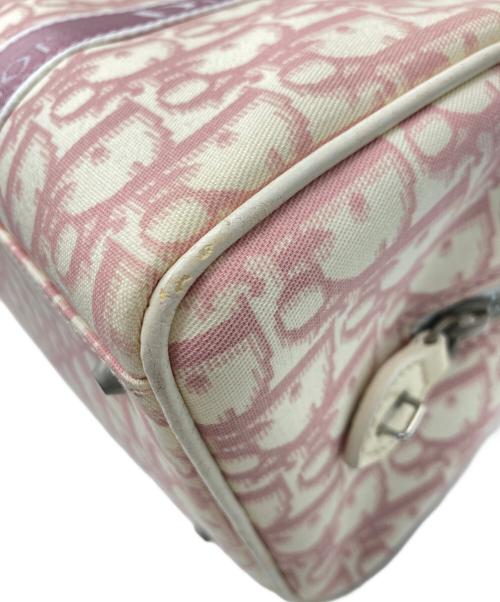 Christian Dior（クリスチャン ディオール）Christian Dior (クリスチャン ディオール) トロッター柄ミニボストンバッグ ピンクの古着・服飾アイテム