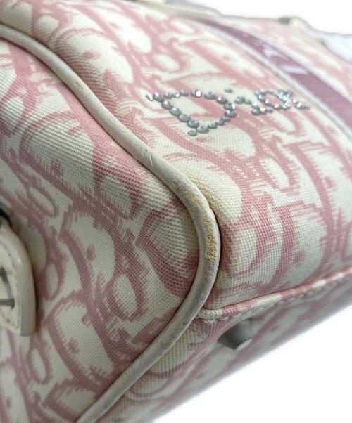 Christian Dior（クリスチャン ディオール）Christian Dior (クリスチャン ディオール) トロッター柄ミニボストンバッグ ピンクの古着・服飾アイテム