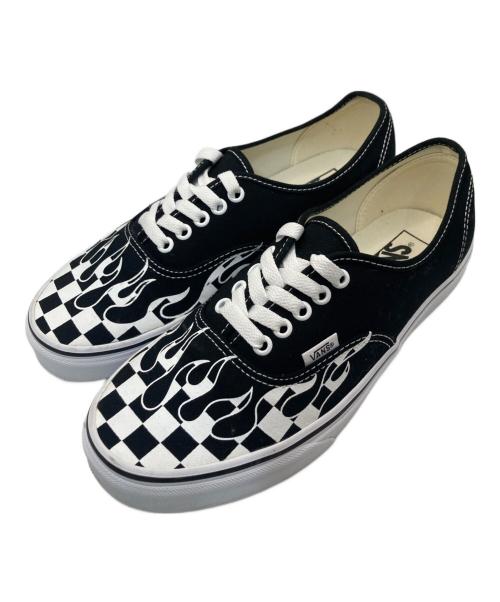 VANS（ヴァンズ）VANS (ヴァンズ) AuthenticCheckerFrame オーセンティック チェッカー フレーム  ホワイト×ブラック サイズ:26の古着・服飾アイテム