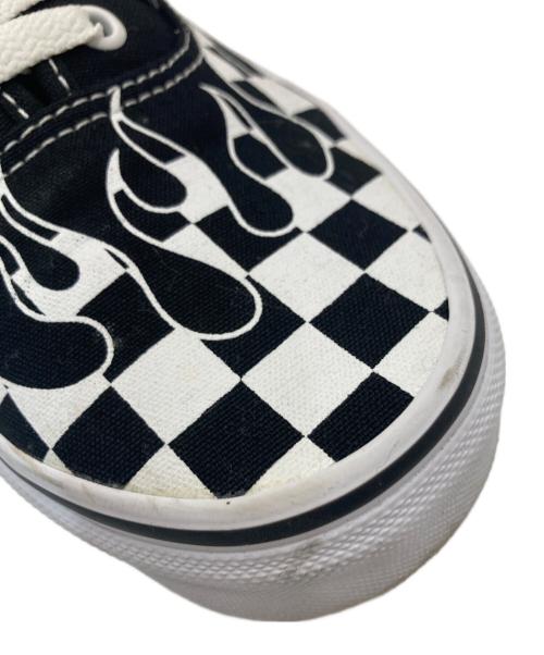 VANS（ヴァンズ）VANS (ヴァンズ) AuthenticCheckerFrame オーセンティック チェッカー フレーム  ホワイト×ブラック サイズ:26の古着・服飾アイテム