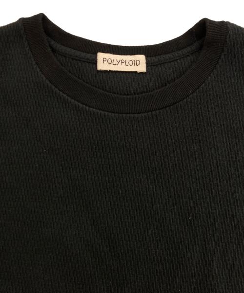 POLYPLOID（ポリプロイド）POLYPLOID (ポリプロイド) OVERSIZE LONGSLEEVE C サーマルカットソー ブラック サイズ:3の古着・服飾アイテム