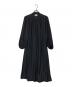 UNITED ARROWS TOKYO（ユナイテッドアローズトウキョウ）の古着「ギャザーロングワンピース」｜ブラック
