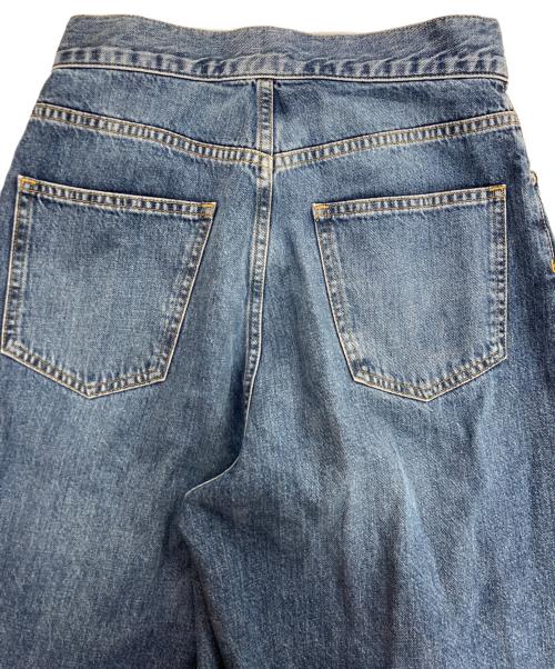 JOHN LAWRENCE SULLIVAN（ジョン ローレンス サリバン）JOHN LAWRENCE SULLIVAN (ジョン ローレンス サリバン) Washed Denim Wide Pants デニムワイドパンツ(ショートレングス) インディゴ サイズ:Ｍの古着・服飾アイテム