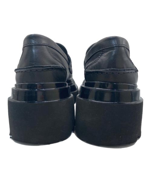 N.GW（エヌ.ジーダブリュ）N.GW (エヌ.ジーダブリュ) チャンキーソールローファー ブラック サイズ:37の古着・服飾アイテム