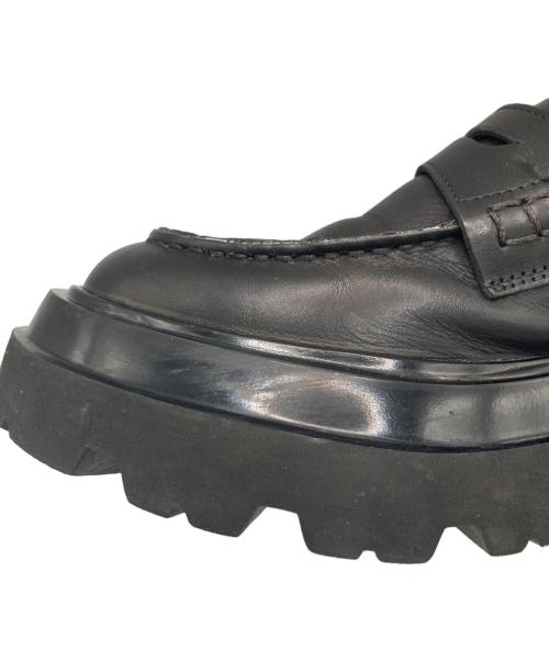 N.GW（エヌ.ジーダブリュ）N.GW (エヌ.ジーダブリュ) チャンキーソールローファー ブラック サイズ:37の古着・服飾アイテム