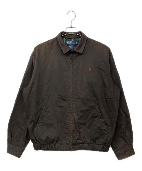 POLO RALPH LAUREN（ポロ・ラルフローレン）POLO RALPH LAUREN (ポロ・ラルフローレン) 90`Sスイングトップ ブラウン サイズ:Mの古着・服飾アイテム