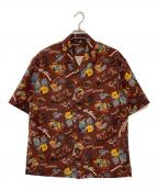 THE NORTH FACEザ ノース フェイス）の古着「S/S Aloha Vent Shirt アロハシャツ」｜ブラウン