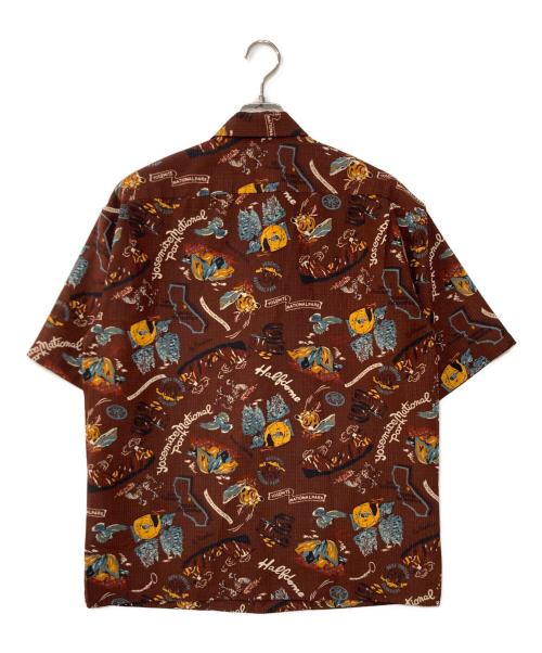 THE NORTH FACE（ザ ノース フェイス）THE NORTH FACE (ザ ノース フェイス) S/S Aloha Vent Shirt アロハシャツ ブラウン サイズ:Lの古着・服飾アイテム